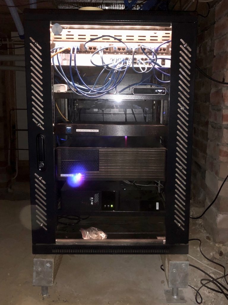 home server rack location